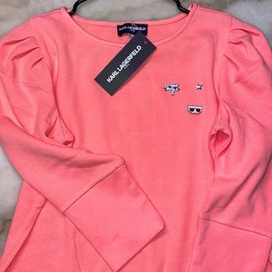 Karl Lagerfeld flamingo sweater